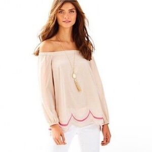 Lilly Pulitzer Adira Silk Top H4